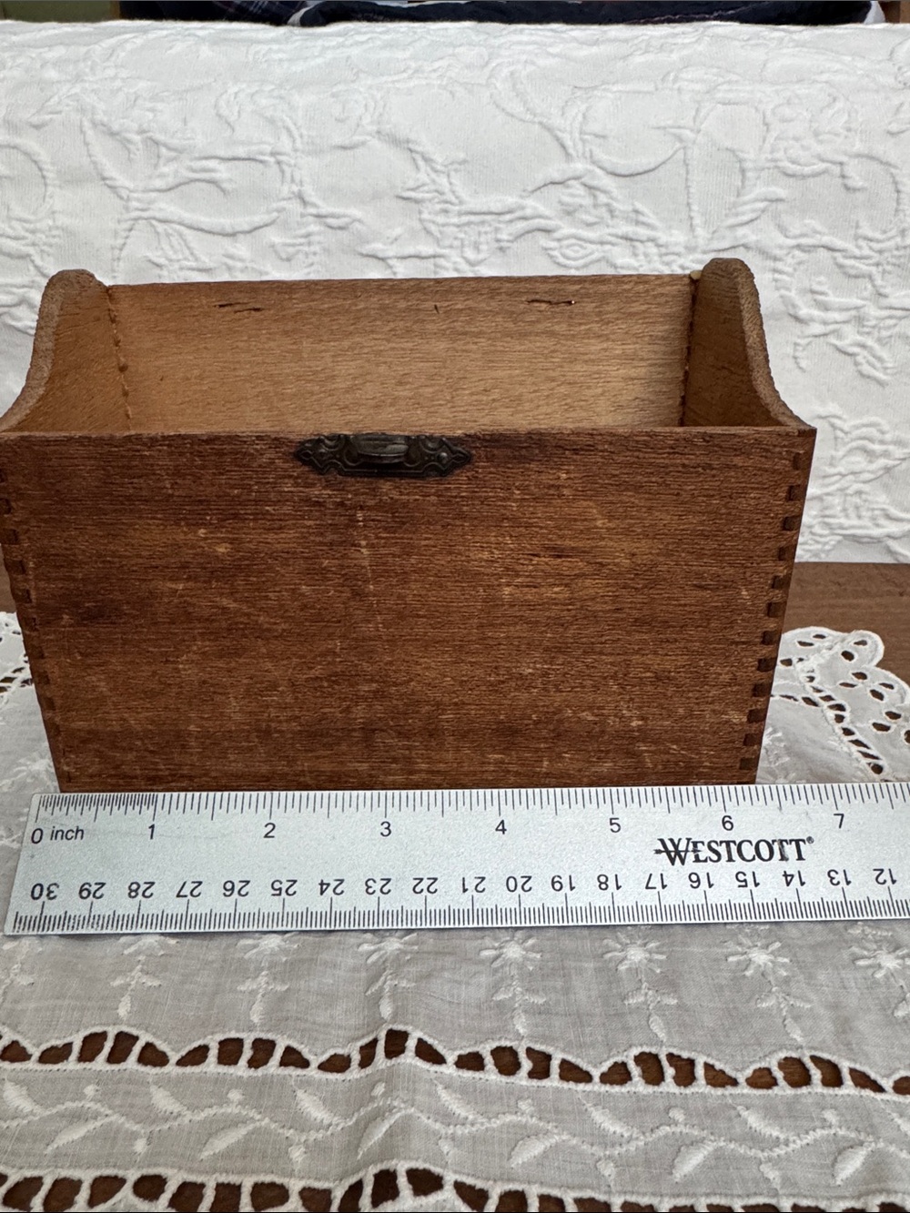 Vintage Wooden  Cigars Box in Warm Brown